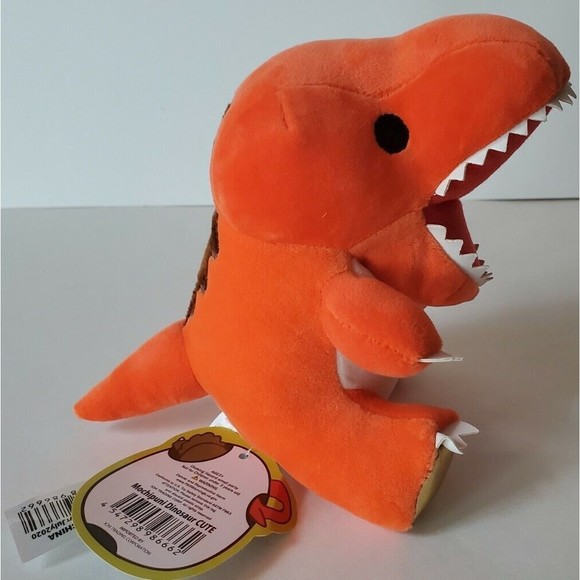 Mochipuni T Rex Dinosaur CUTE Orange Plush 6" NWT - Picture 1 of 6